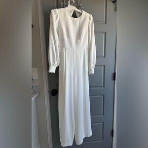 Gorgeous White Long Sleeve Jumpsuit